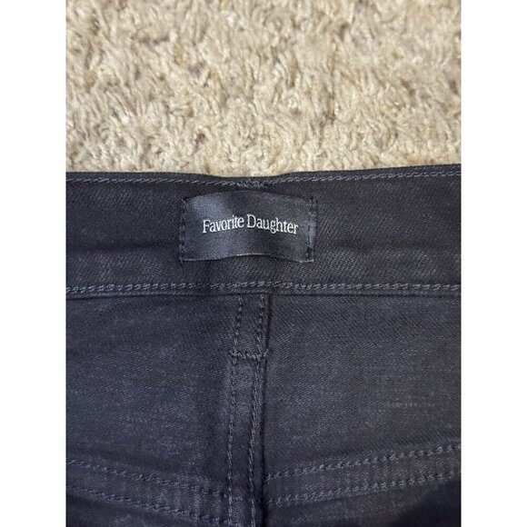 NWT FAVORITE DAUGHTER The Vivi Jeans Black High Waist Long Straight Basic 31x32 - Picture 6 of 10